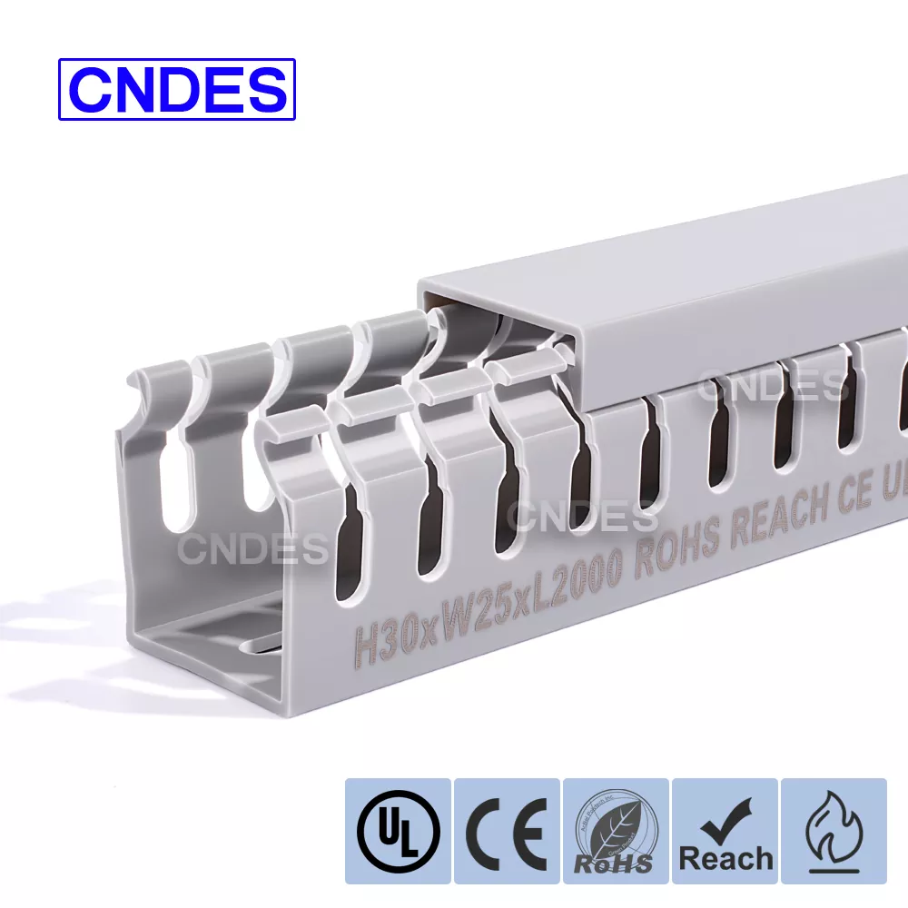 30×25 స్లాట్డ్ PVC వైర్ ప్రొటెక్షన్ డక్ట్